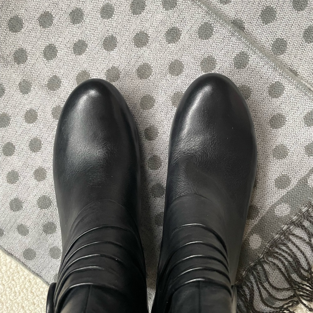 New  🖤 Naturalizer Bromssly Knee High Leather Black Boot | size 7.5 - Picture 4 of 6